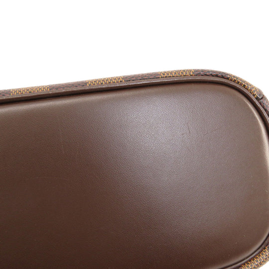 LOUIS VUITTON Handbag N51282 Damier canvas Brown Saria Horizontal Damier Ebene Women Used Authentic