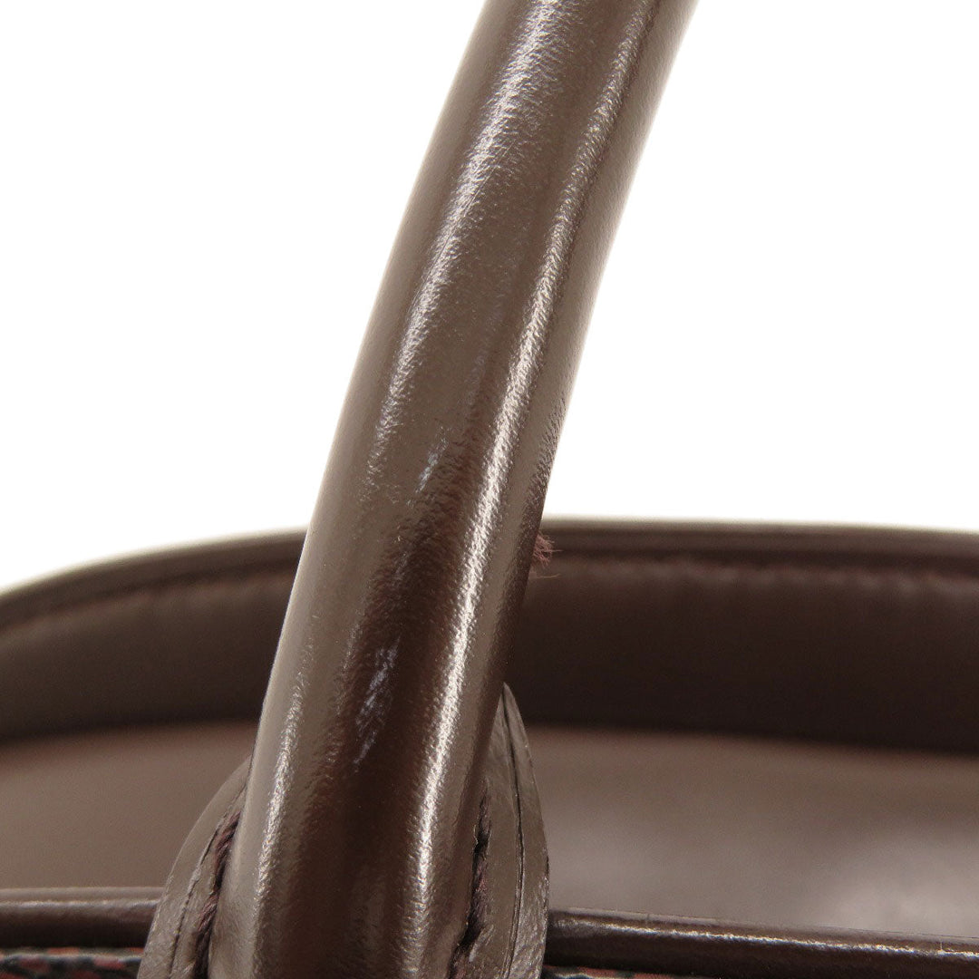 LOUIS VUITTON Handbag N51282 Damier canvas Brown Saria Horizontal Damier Ebene Women Used Authentic