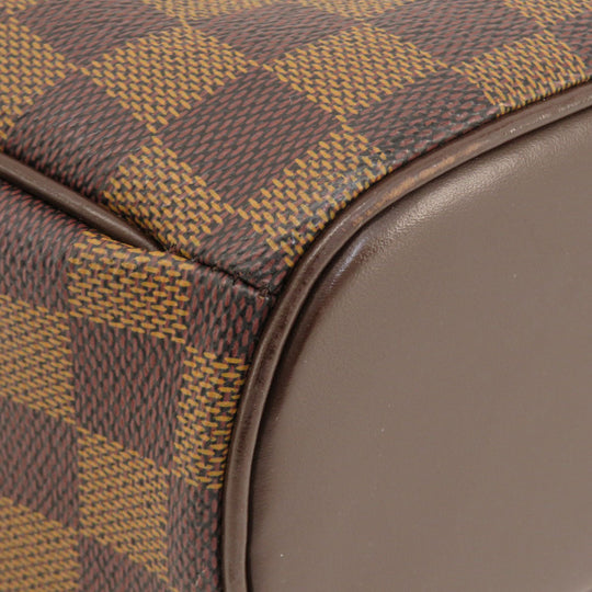 LOUIS VUITTON Handbag N51282 Damier canvas Brown Saria Horizontal Damier Ebene Women Used Authentic