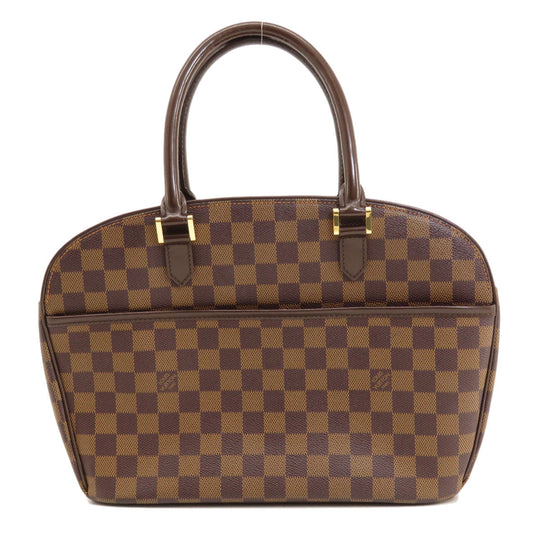 LOUIS VUITTON Handbag N51282 Damier canvas Brown Saria Horizontal Damier Ebene Women Used Authentic