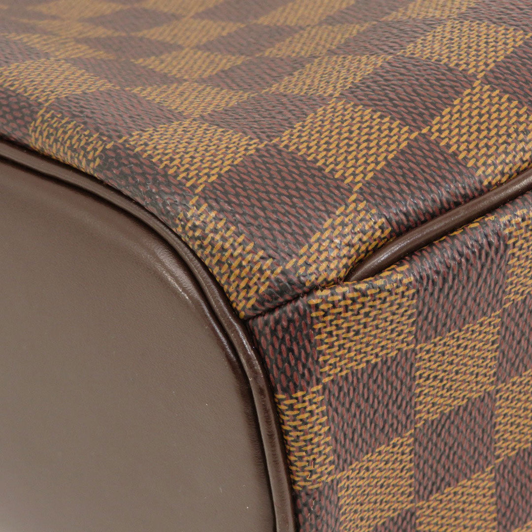 LOUIS VUITTON Handbag N51282 Damier canvas Brown Saria Horizontal Damier Ebene Women Used Authentic