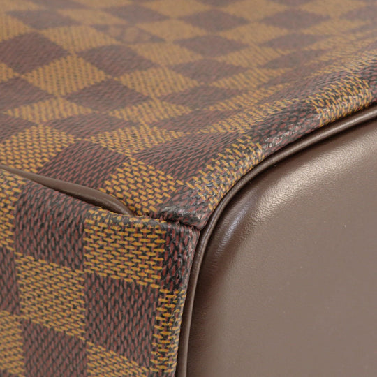 LOUIS VUITTON Handbag N51282 Damier canvas Brown Saria Horizontal Damier Ebene Women Used Authentic