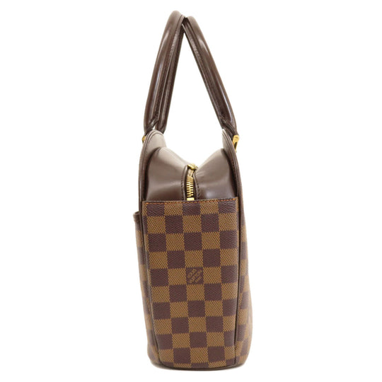 LOUIS VUITTON Handbag N51282 Damier canvas Brown Saria Horizontal Damier Ebene Women Used Authentic