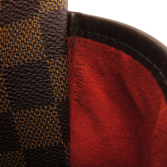 LOUIS VUITTON Handbag N51282 Damier canvas Brown Saria Horizontal Damier Ebene Women Used Authentic