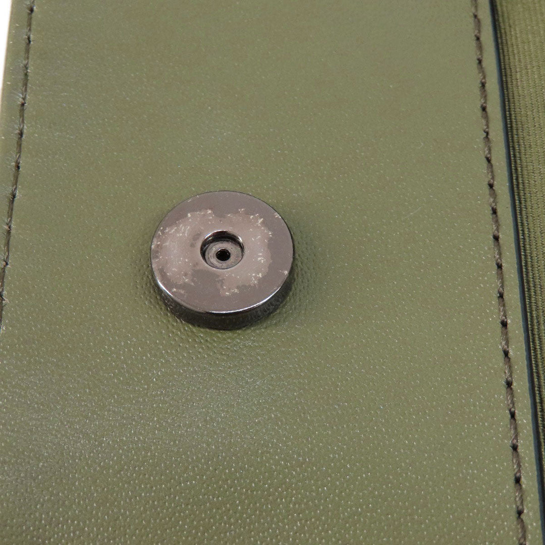 COACH Tote Bag F35359 leather green logoMetal Women Used Authentic