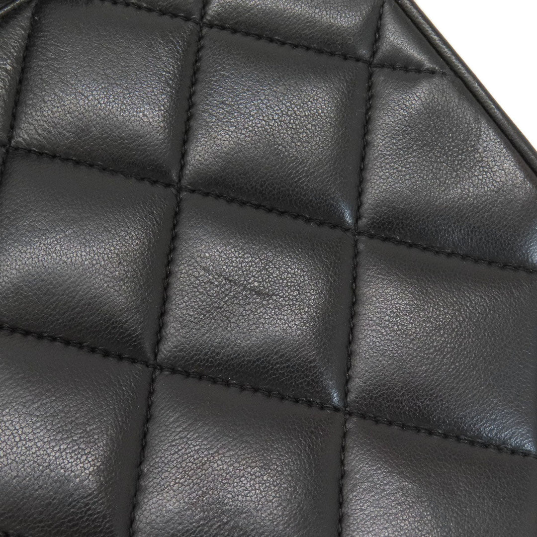 CHANEL Shoulder Bag lambskin black Matrasse COCO Mark