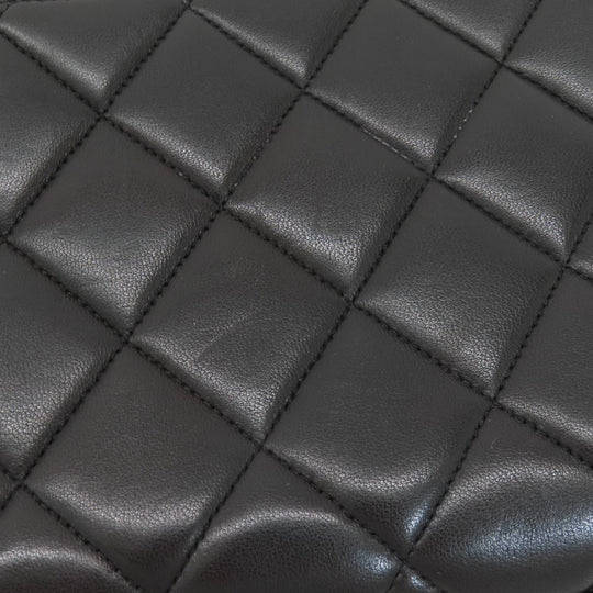 CHANEL Shoulder Bag lambskin black Matrasse COCO Mark