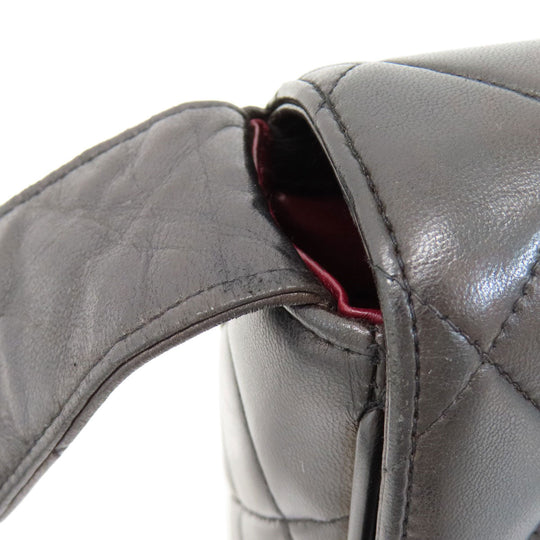 CHANEL Shoulder Bag lambskin black Matrasse COCO Mark