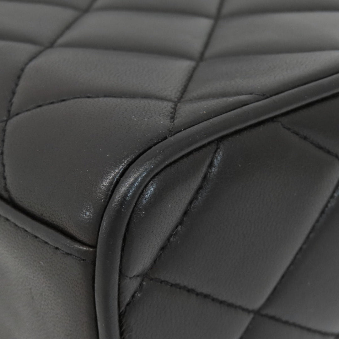 CHANEL Shoulder Bag lambskin black Matrasse COCO Mark