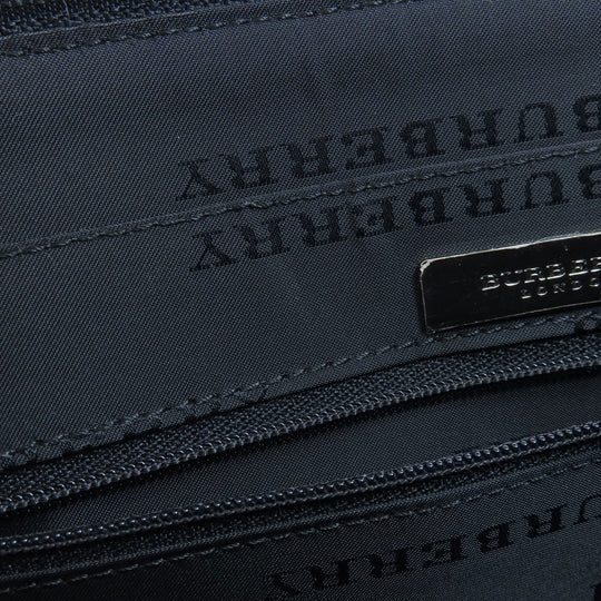 BURBERRY Tote Bag PVC black logo