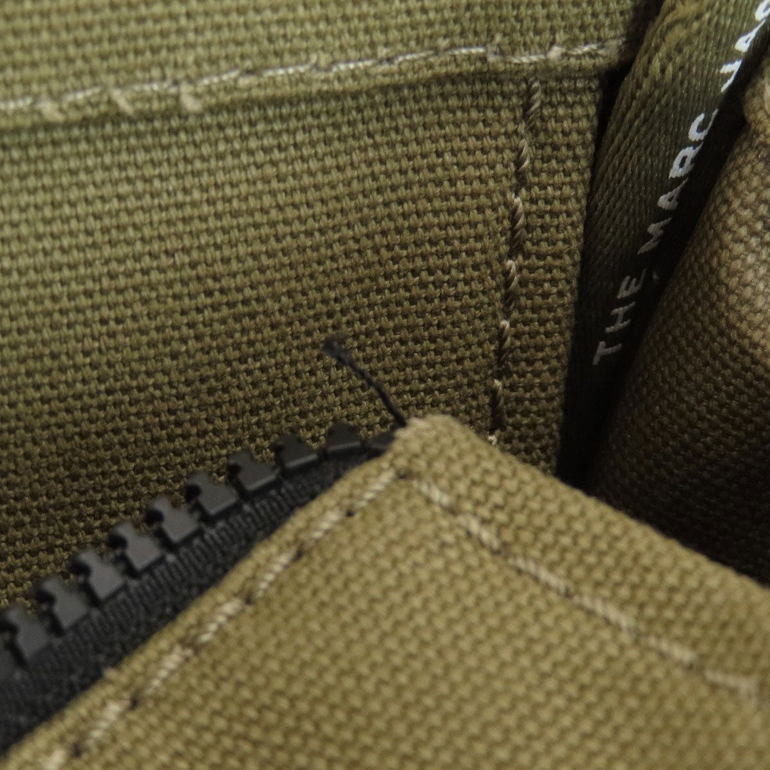 MARC JACOBS Shoulder Bag canvas green The Book Bag Women Used Authentic