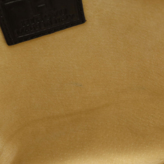HIROFU Backpack leather black logo