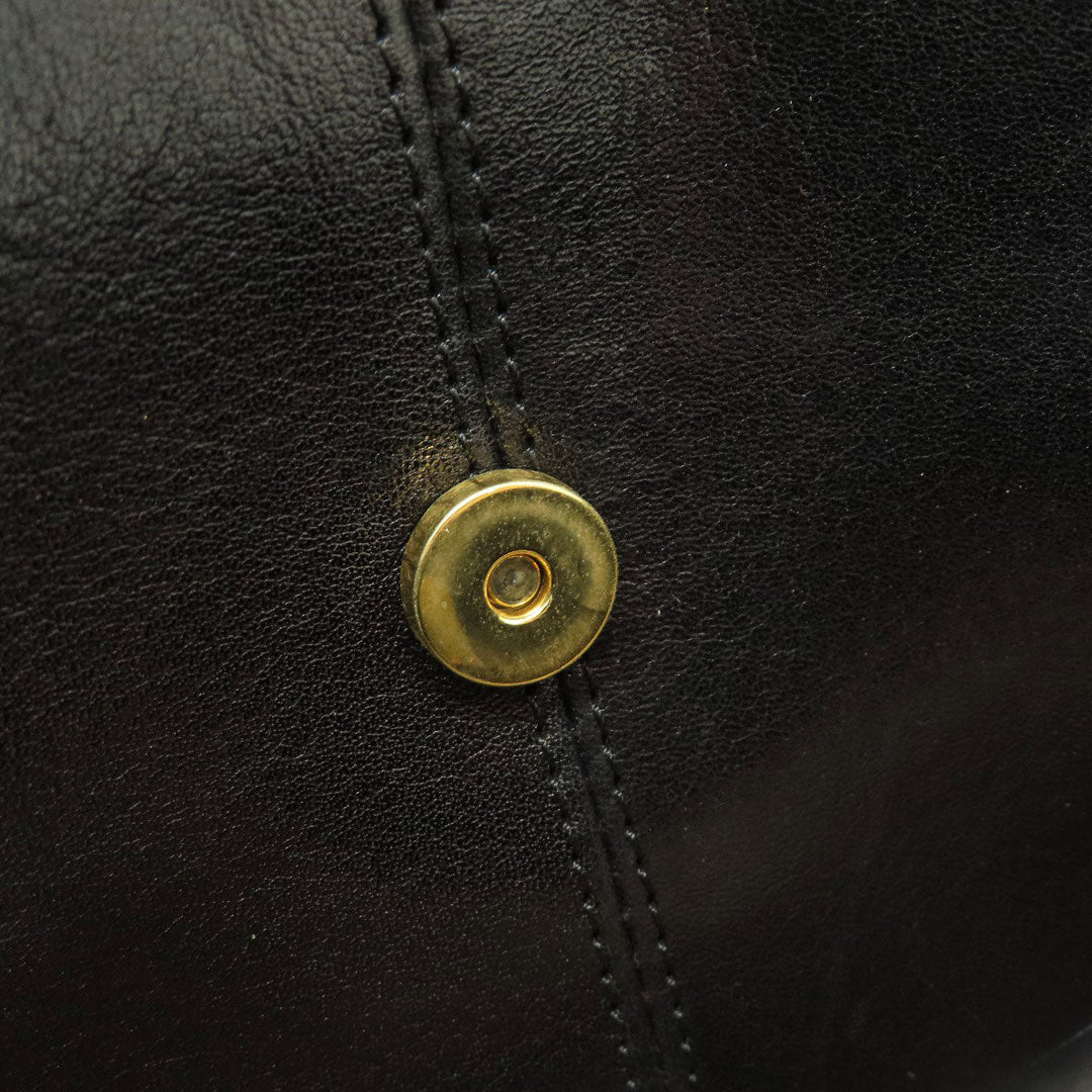 HIROFU Backpack leather black logo