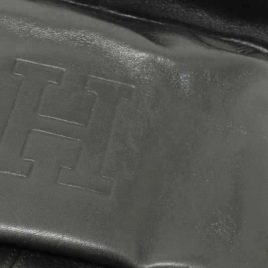 HIROFU Backpack leather black logo