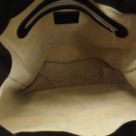 HIROFU Backpack leather black logo