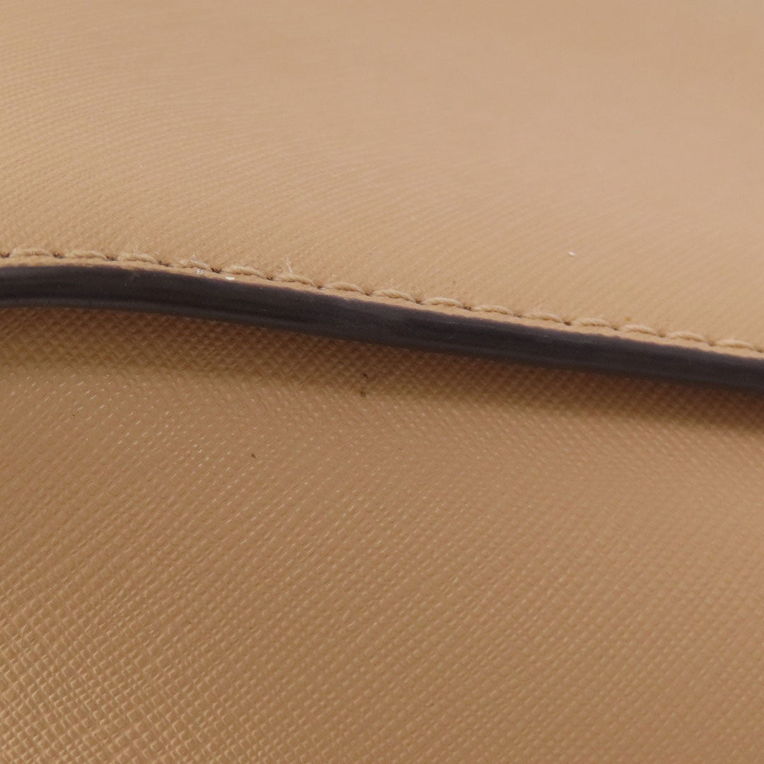 MICHAEL KORS Handbag leather beige 2WAY Women Used Authentic