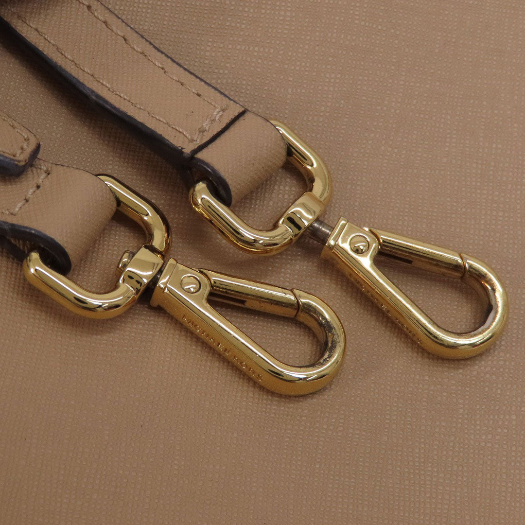 MICHAEL KORS Handbag leather beige 2WAY Women Used Authentic