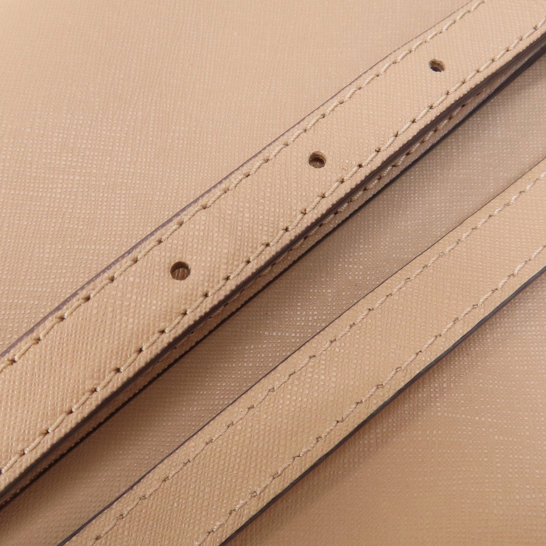 MICHAEL KORS Handbag leather beige 2WAY Women Used Authentic