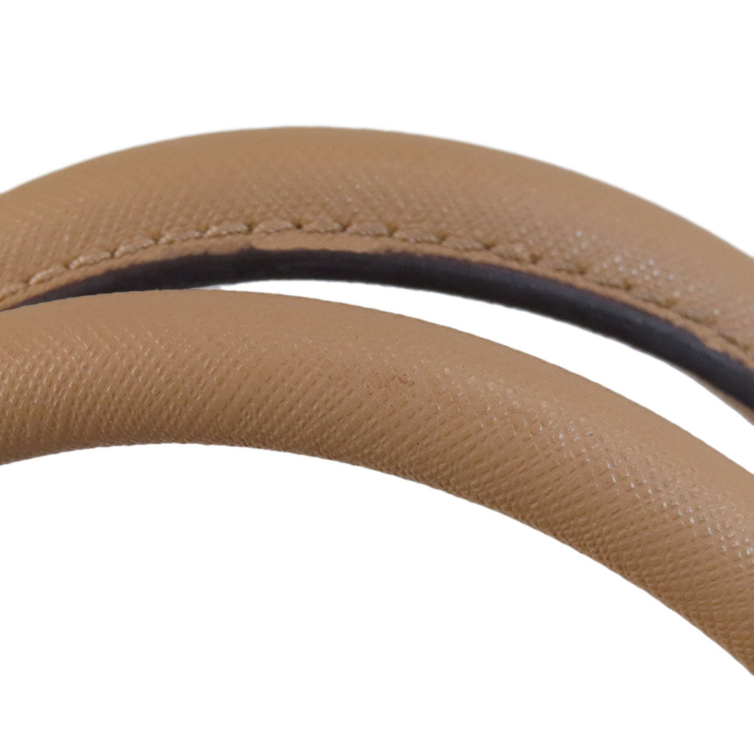 MICHAEL KORS Handbag leather beige 2WAY Women Used Authentic