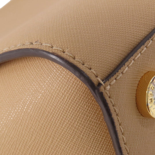 MICHAEL KORS Handbag leather beige 2WAY Women Used Authentic