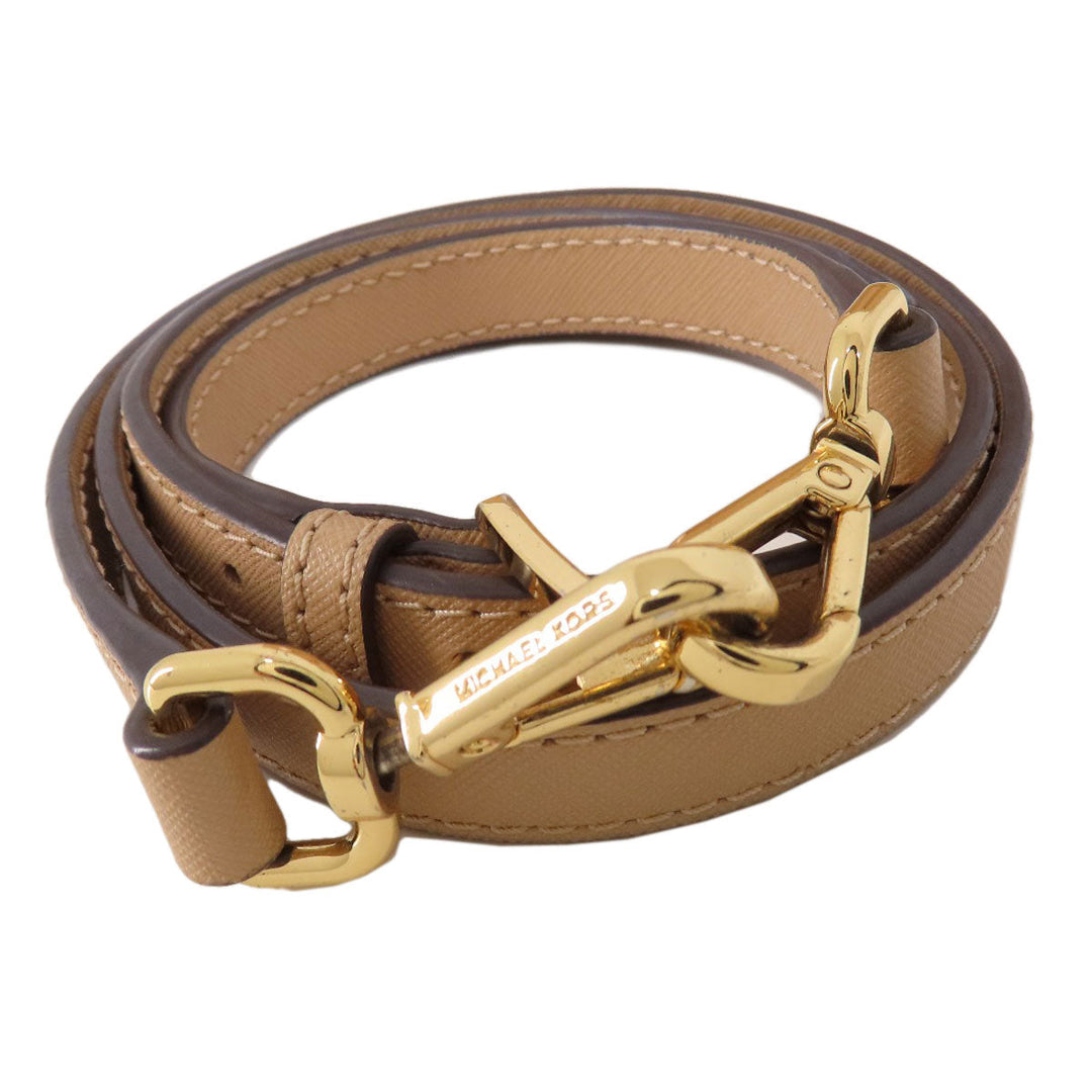 MICHAEL KORS Handbag leather beige 2WAY Women Used Authentic