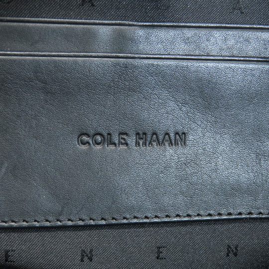 COLE HAAN Tote Bag leather black Simple design Women Used Authentic
