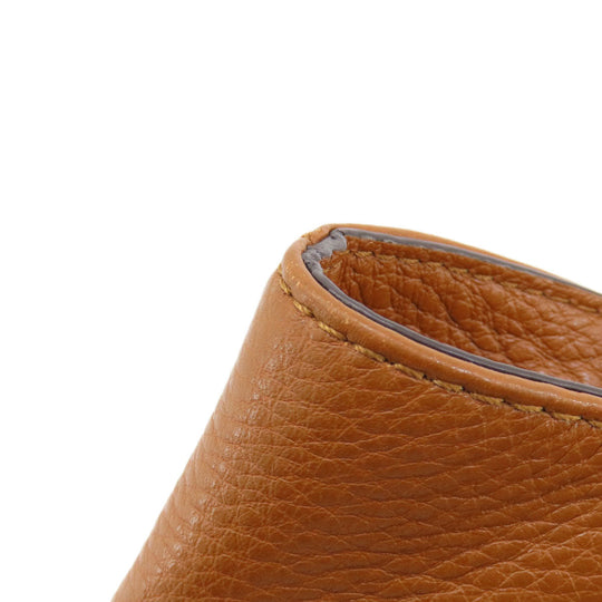 MICHAEL KORS Handbag leather Brown logo Women Used Authentic