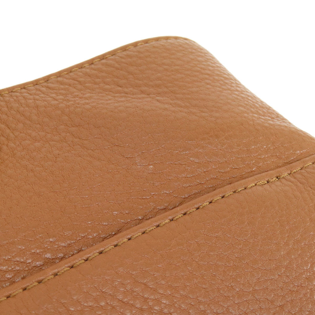 MICHAEL KORS Handbag leather Brown logo Women Used Authentic