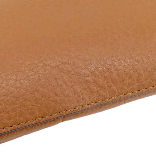 MICHAEL KORS Handbag leather Brown logo Women Used Authentic