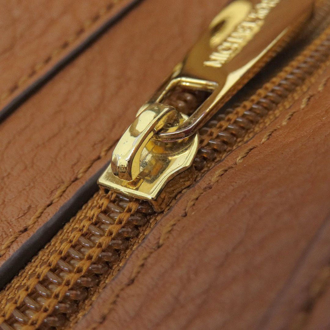 MICHAEL KORS Handbag leather Brown logo Women Used Authentic