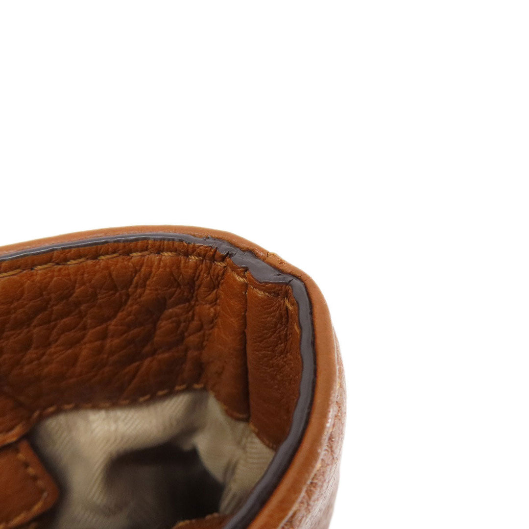 MICHAEL KORS Handbag leather Brown logo Women Used Authentic