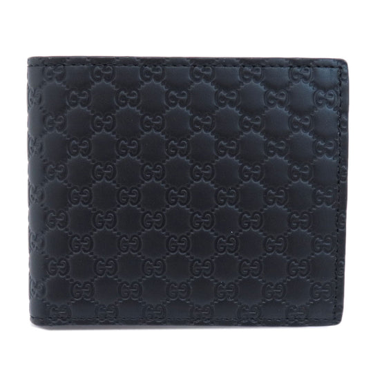 GUCCI Bifold Wallet 544472 leather black Micro Gucci Shima outlet mens Used Authentic