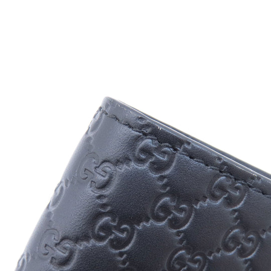 GUCCI Bifold Wallet 544472 leather black Micro Gucci Shima outlet mens Used Authentic