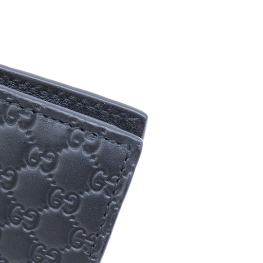 GUCCI Bifold Wallet 544472 leather black Micro Gucci Shima outlet mens Used Authentic