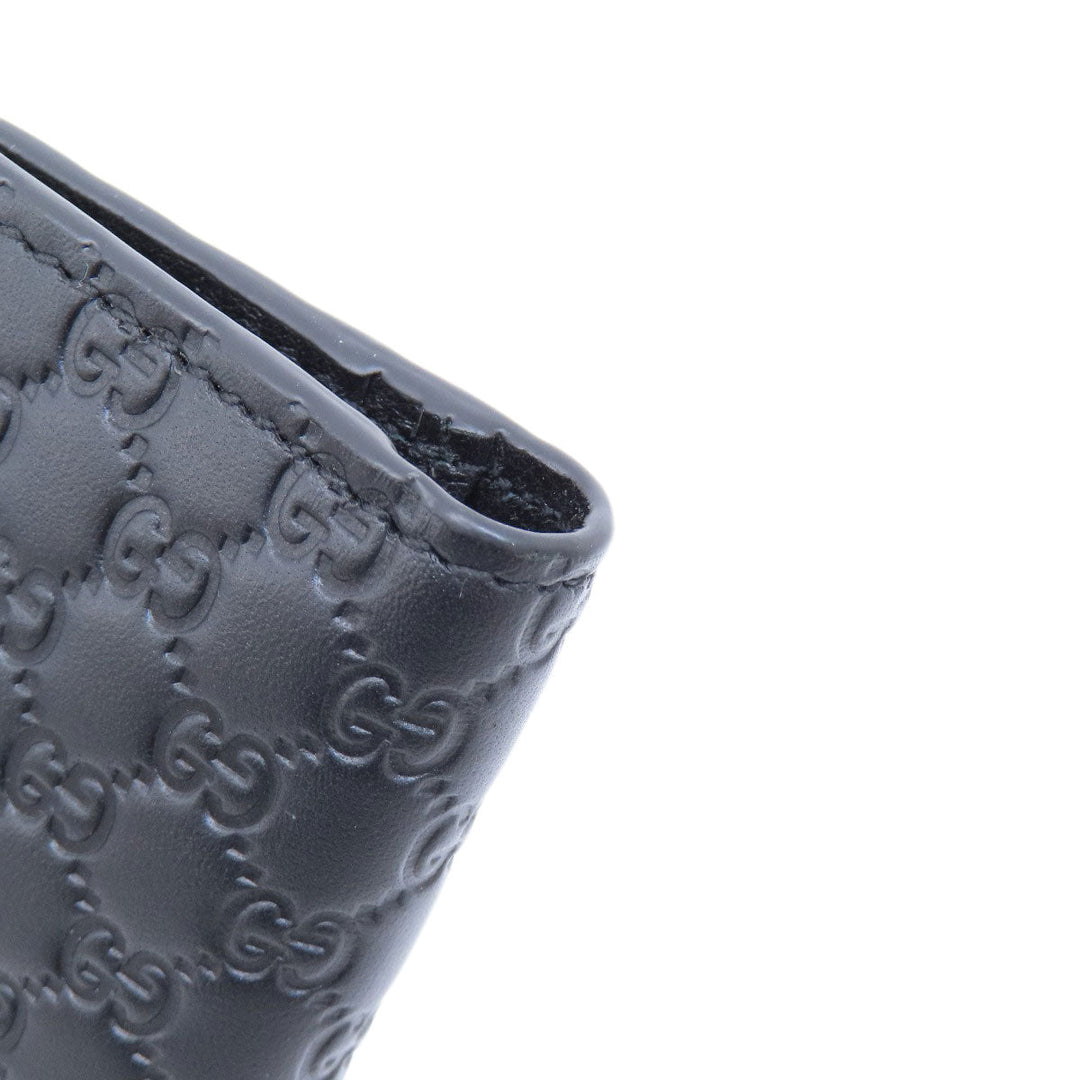 GUCCI Bifold Wallet 544472 leather black Micro Gucci Shima outlet mens Used Authentic