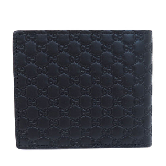 GUCCI Bifold Wallet 544472 leather black Micro Gucci Shima outlet mens Used Authentic