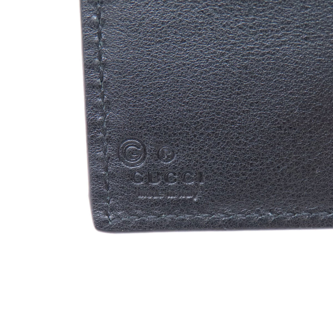 GUCCI Bifold Wallet 544472 leather black Micro Gucci Shima outlet mens Used Authentic