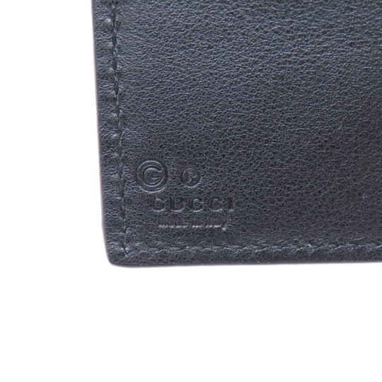 GUCCI Bifold Wallet 544472 leather black Micro Gucci Shima outlet mens Used Authentic