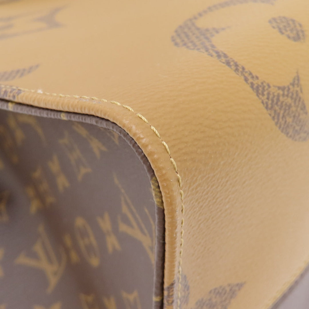 LOUIS VUITTON Tote Bag M44576 Monogram reverse Brown On the Go GM Monogram Giant Women Used Authentic