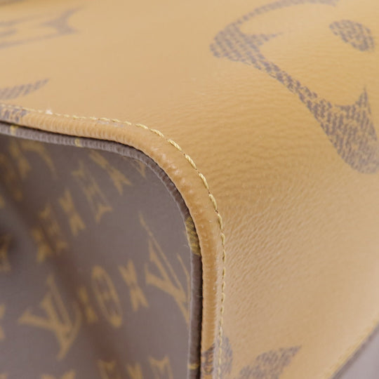 LOUIS VUITTON Tote Bag M44576 Monogram reverse Brown On the Go GM Monogram Giant Women Used Authentic