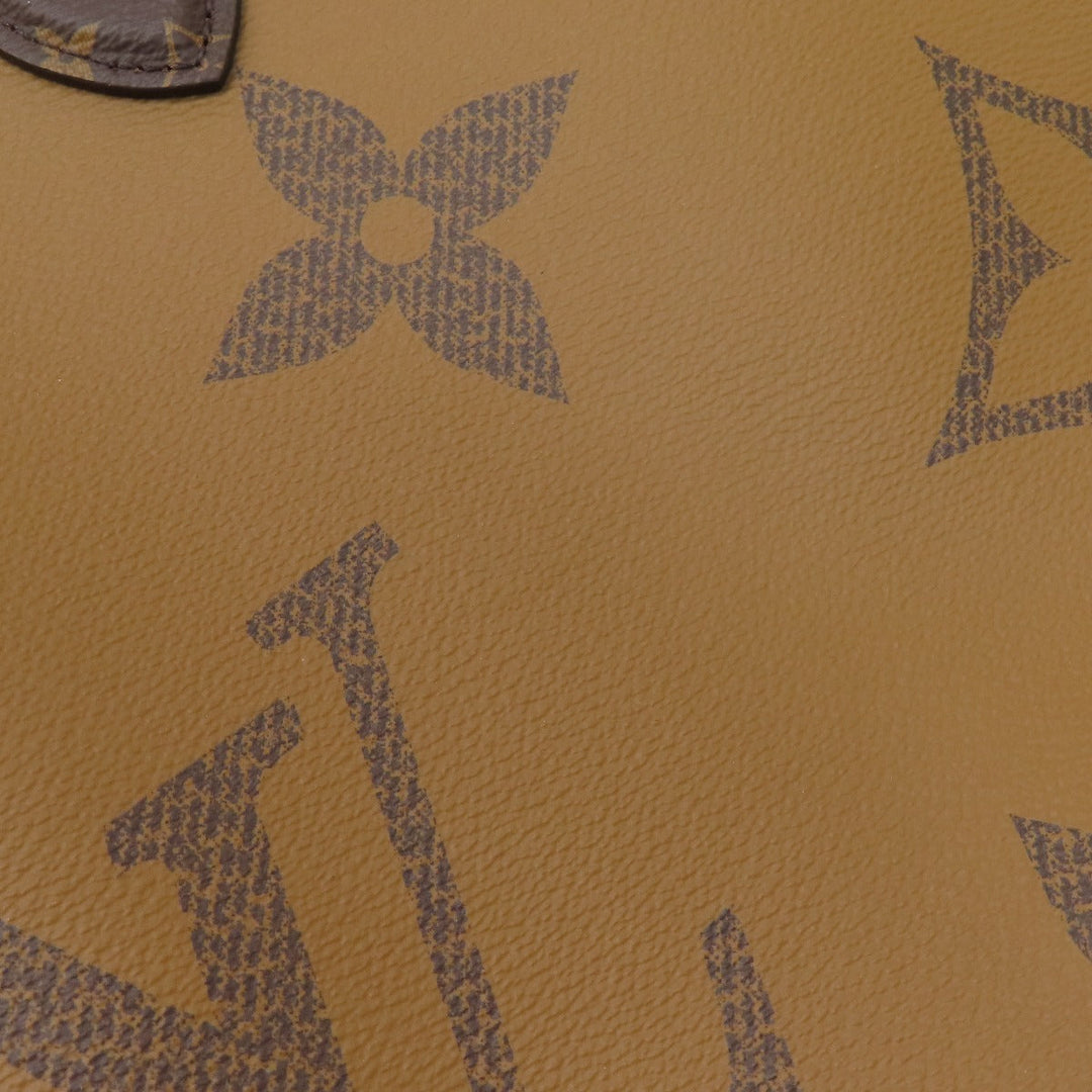 LOUIS VUITTON Tote Bag M44576 Monogram reverse Brown On the Go GM Monogram Giant Women Used Authentic