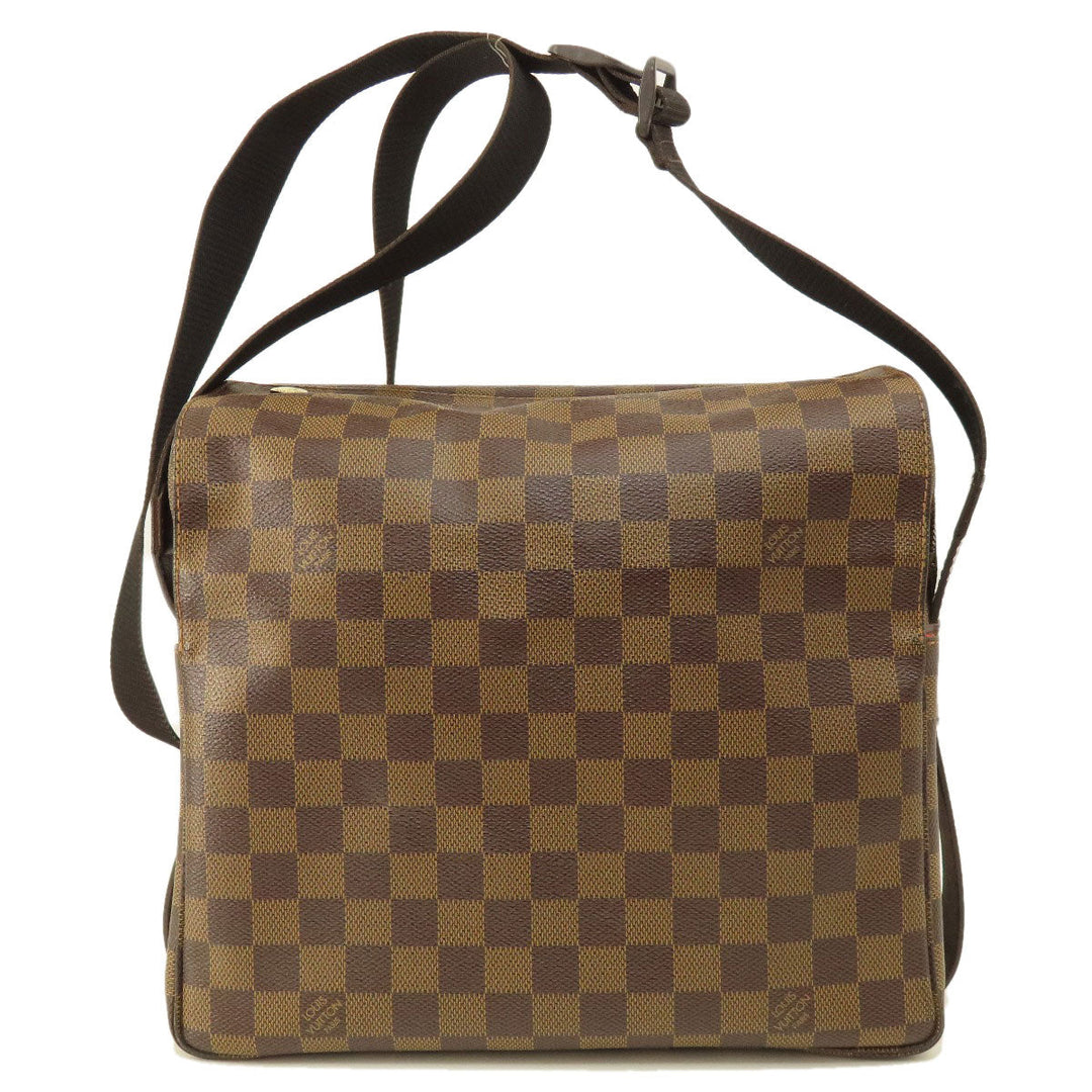 LOUIS VUITTON Shoulder Bag N45255 Damier canvas Brown Naviglio Damier Ebene Women Used Authentic