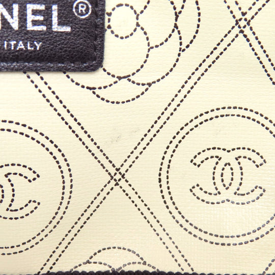 CHANEL Boston Duffel bag Coated canvas black COCO Mark Camellia 2WAY SilverMetal Women Used Authentic