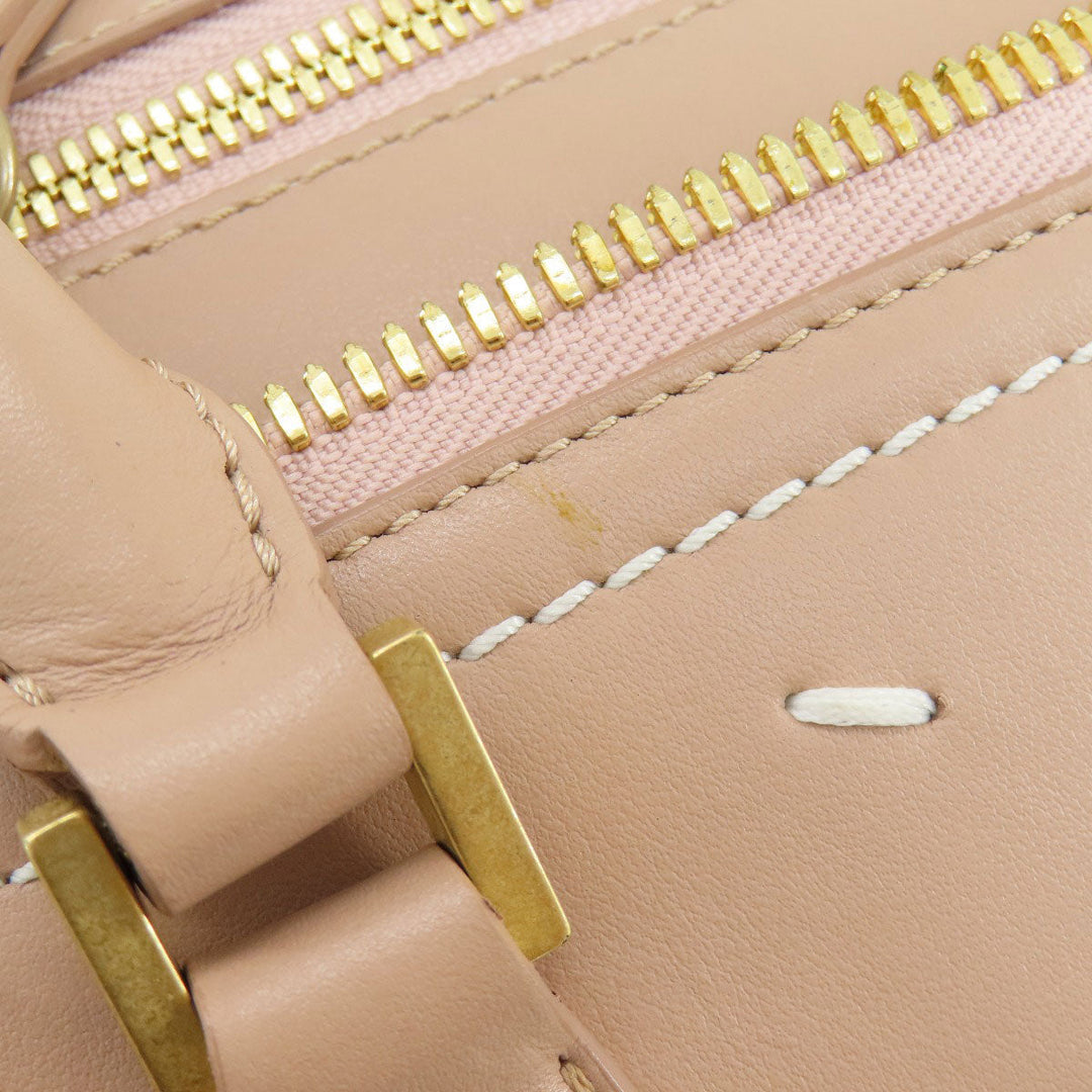 Maison Margiela Tote Bag leather pink 2WAY Women Used Authentic