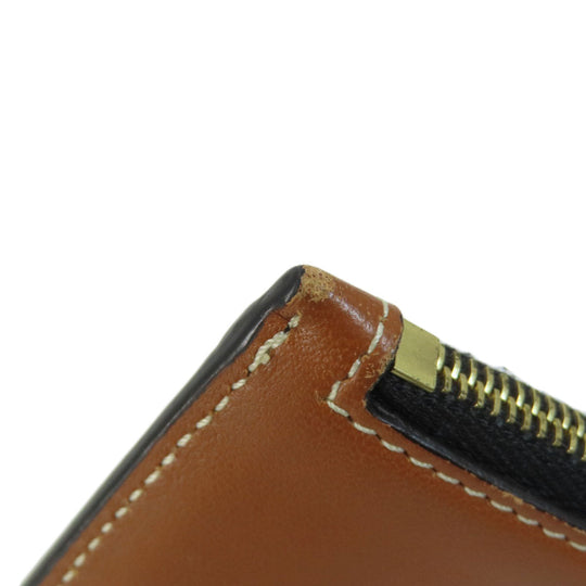CELINE Coin case PVC Brown Triomphe