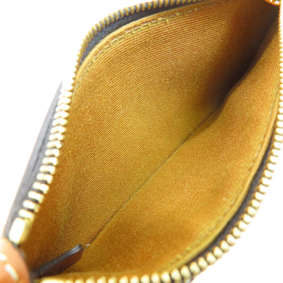 CELINE Coin case PVC Brown Triomphe