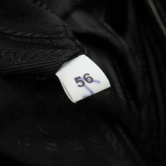 PRADA Tote Bag leather black Safiano Women Used Authentic