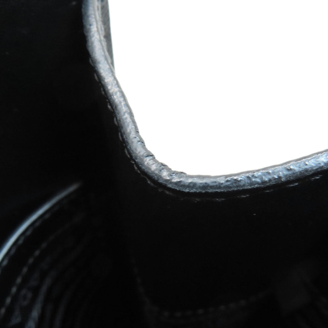 PRADA Tote Bag leather black Safiano Women Used Authentic
