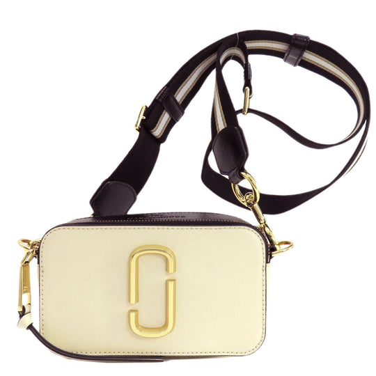 MARC JACOBS Shoulder Bag PVC white Snapshot Double J