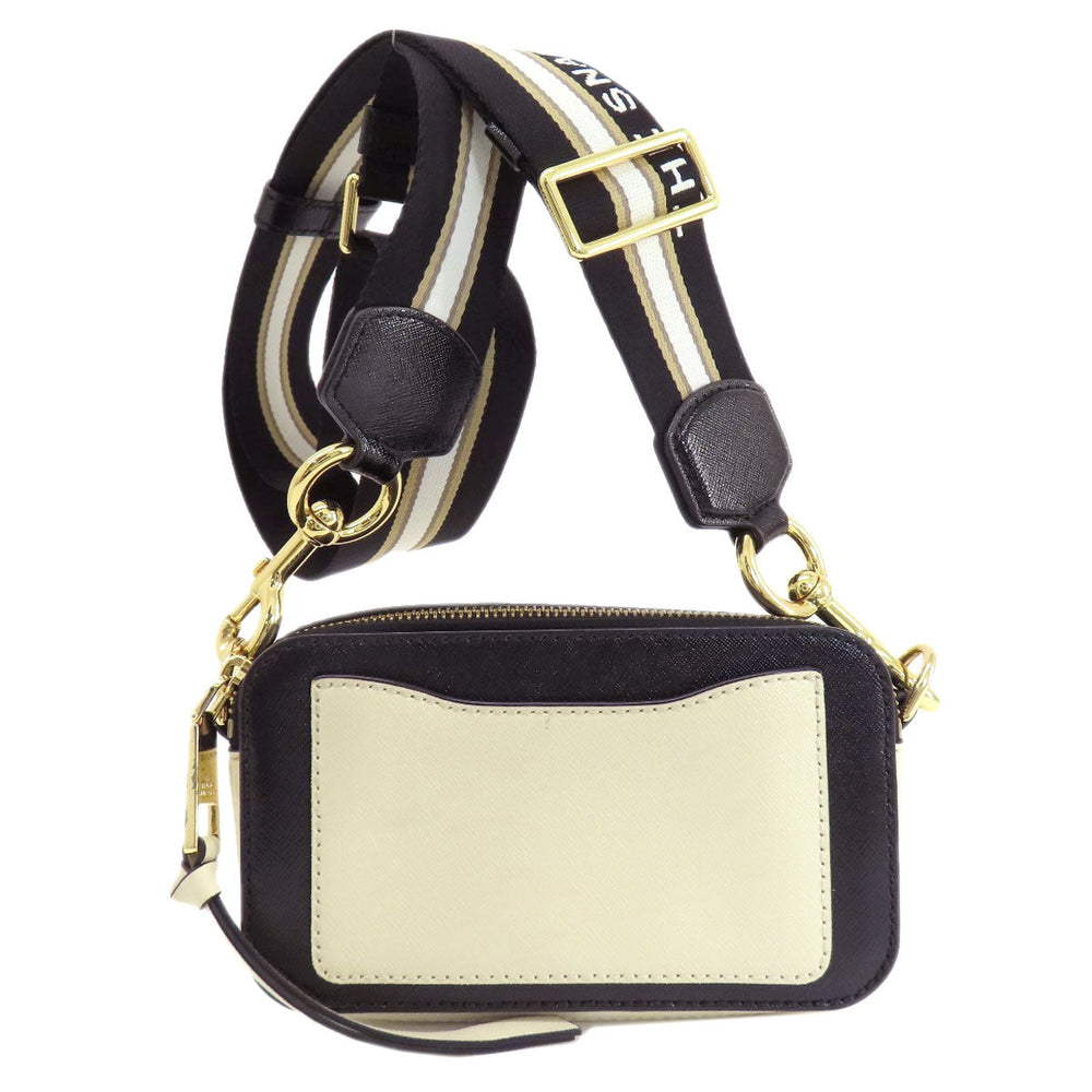 MARC JACOBS Shoulder Bag PVC white Snapshot Double J